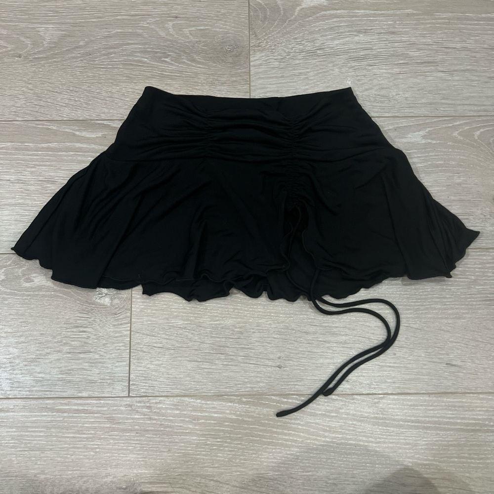 I.AM.GIA Black Ruched Skirt